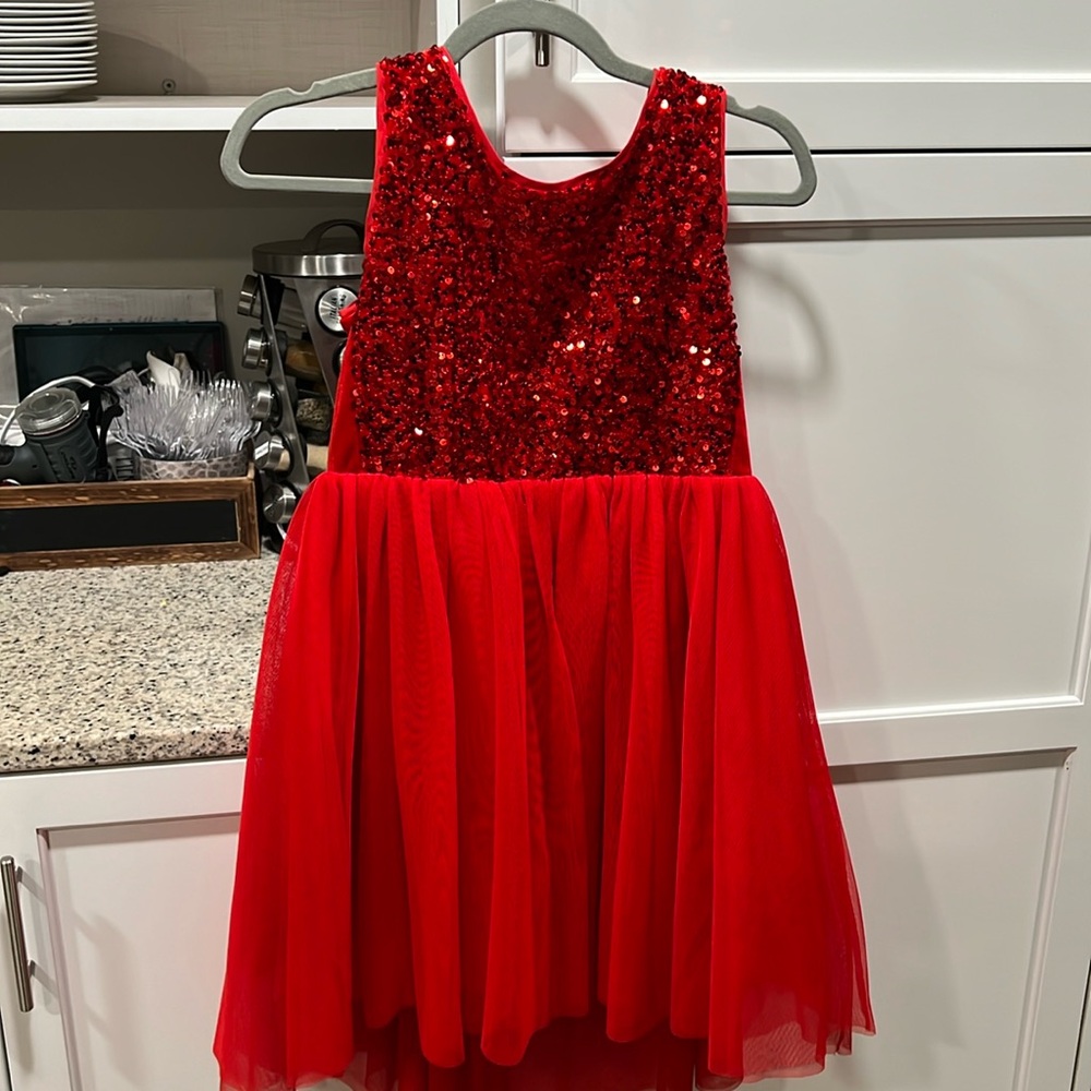 Red sequins Christmas Dress